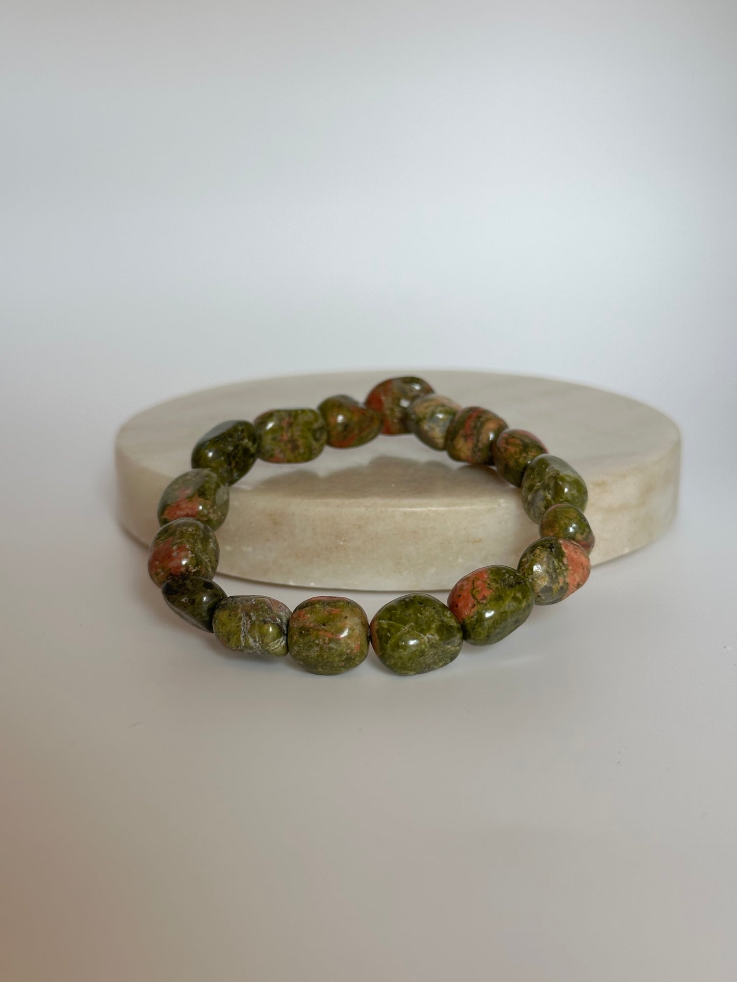 Unakit Trommelstein Armband