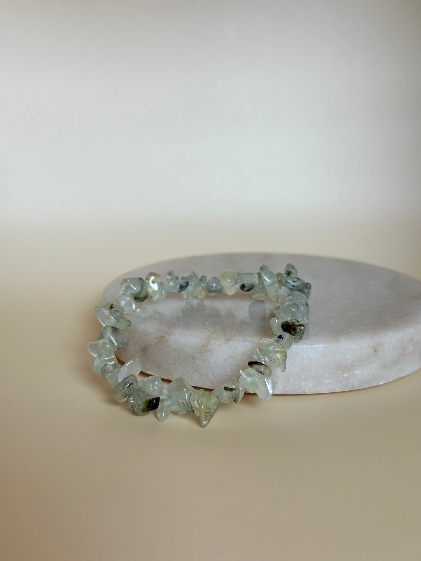 Prehnit Splitterarmband