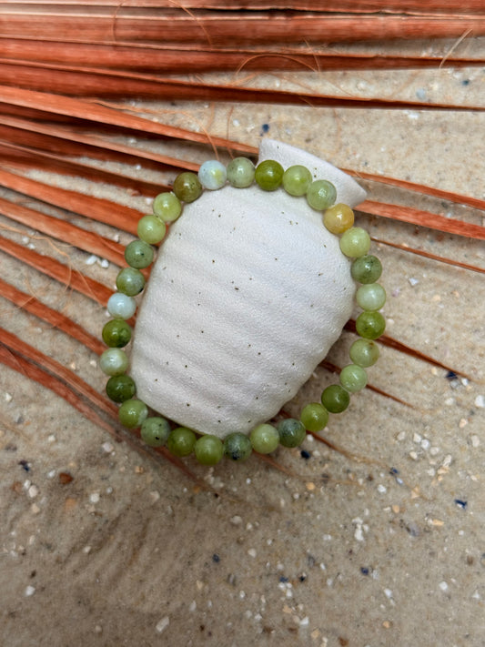 Serpentin (Korea Jade) Kugelarmband