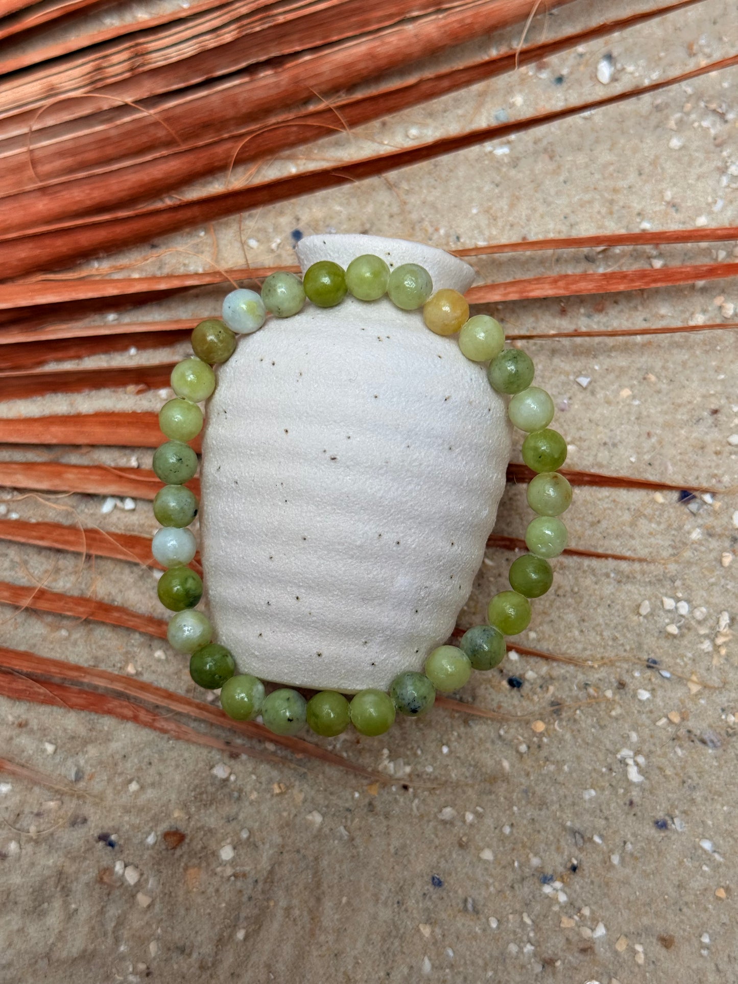 Serpentin (Korea Jade) Kugelarmband