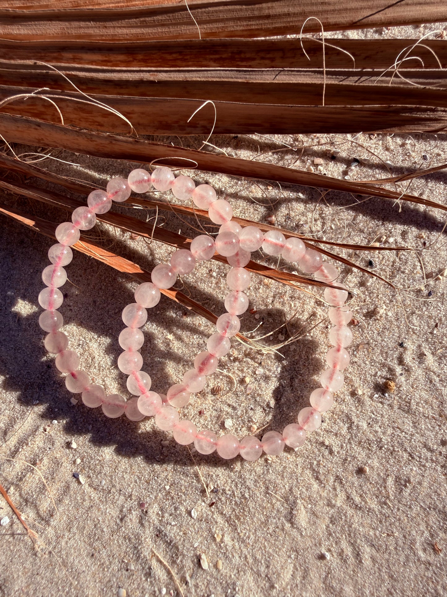 Kugelarmband Rosenquarz