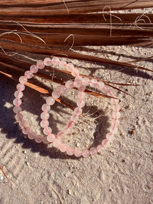 Kugelarmband Rosenquarz