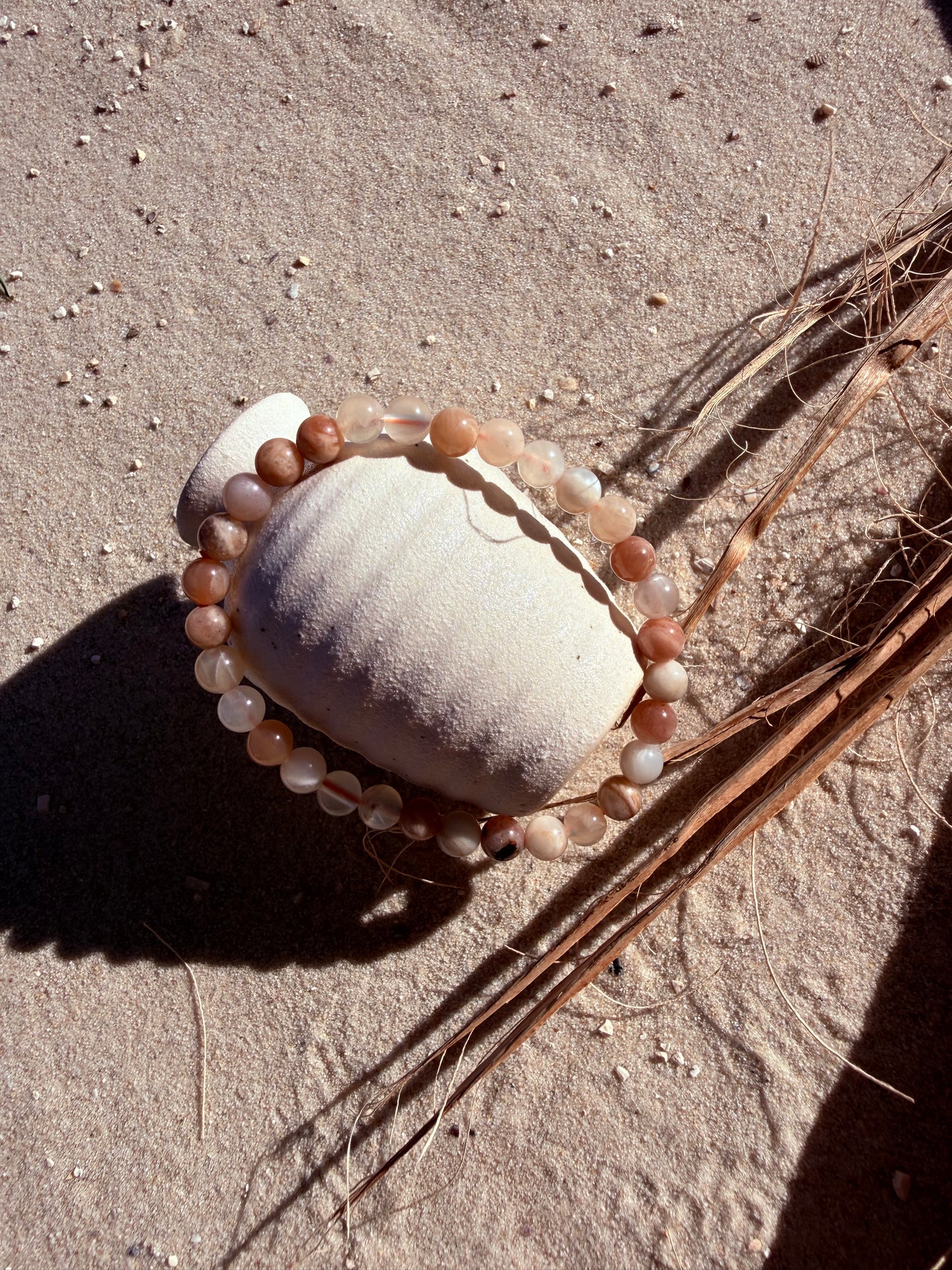 Kugelarmband Mondstein
