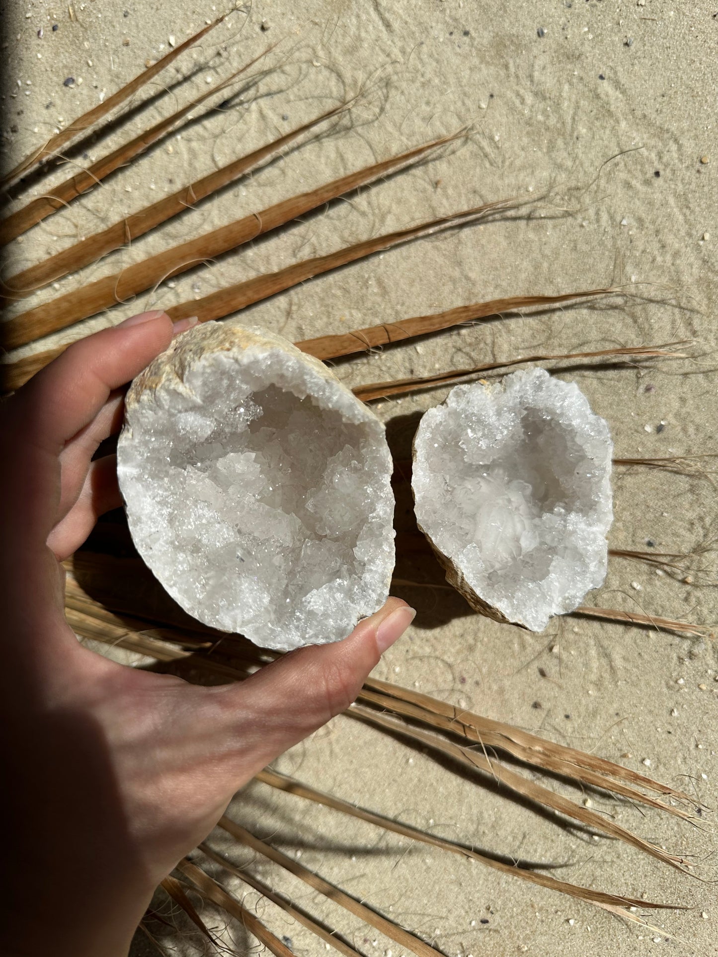 Quarz Geoden Pärchen