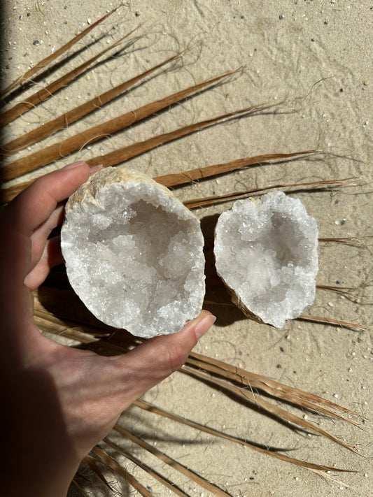 Quarz Geoden Pärchen