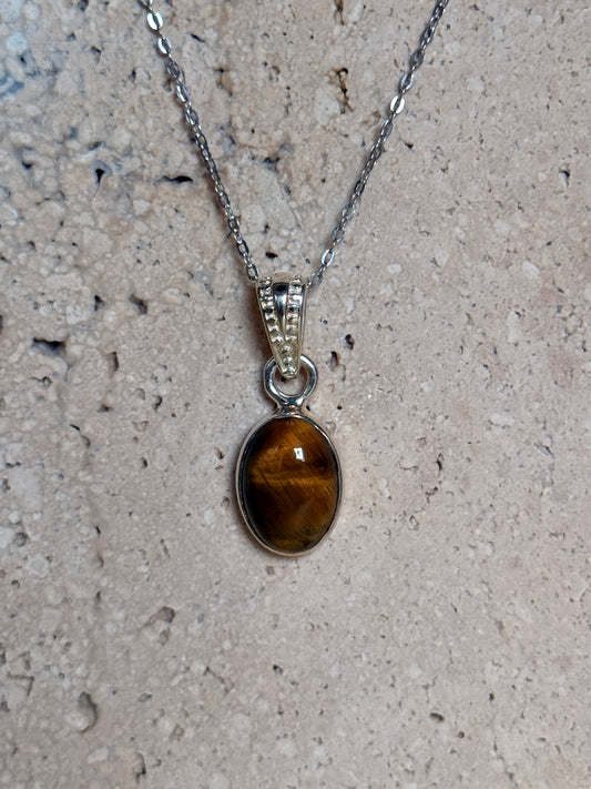 Tigerauge Kettenanhänger