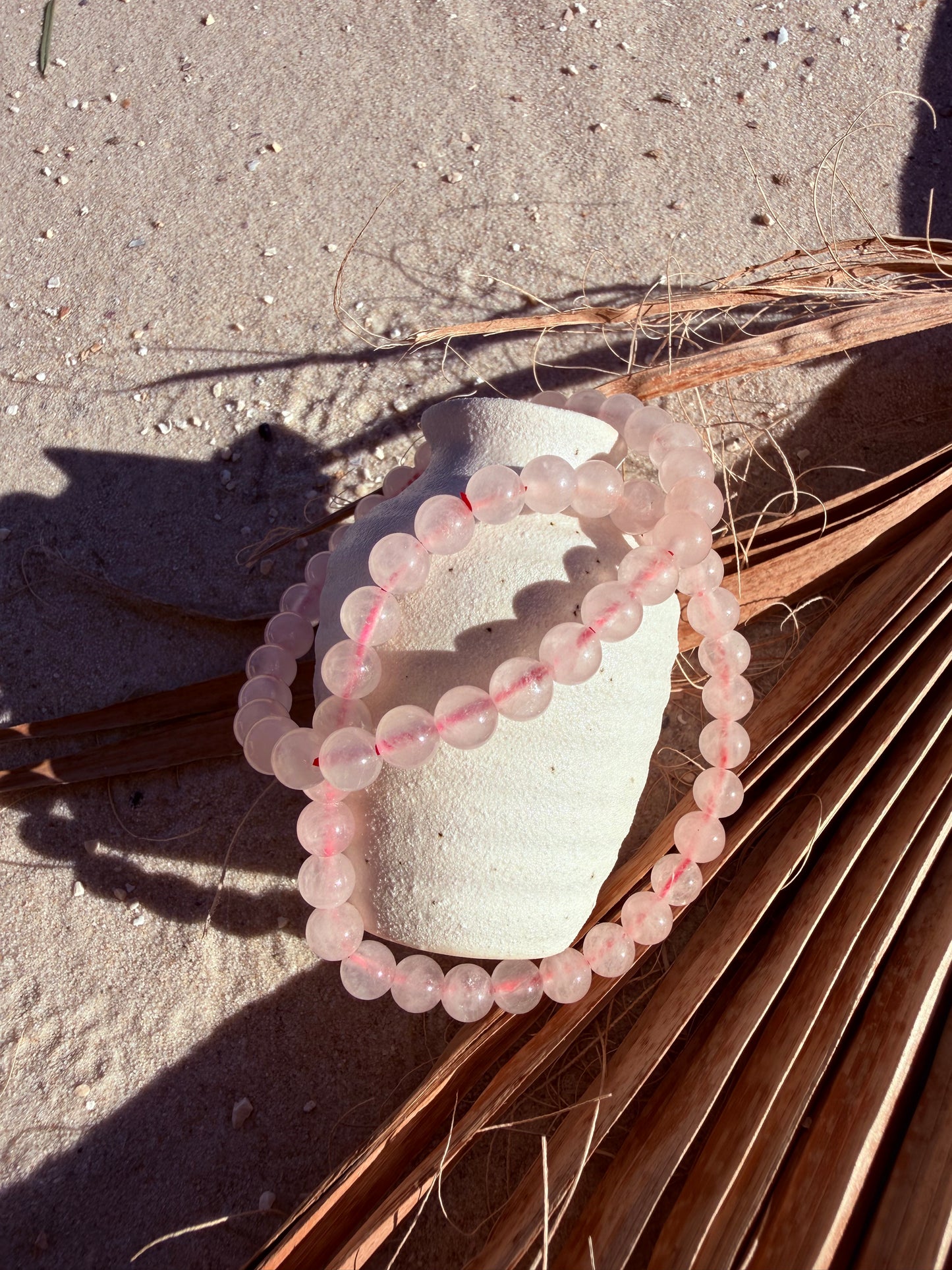 Kugelarmband Rosenquarz