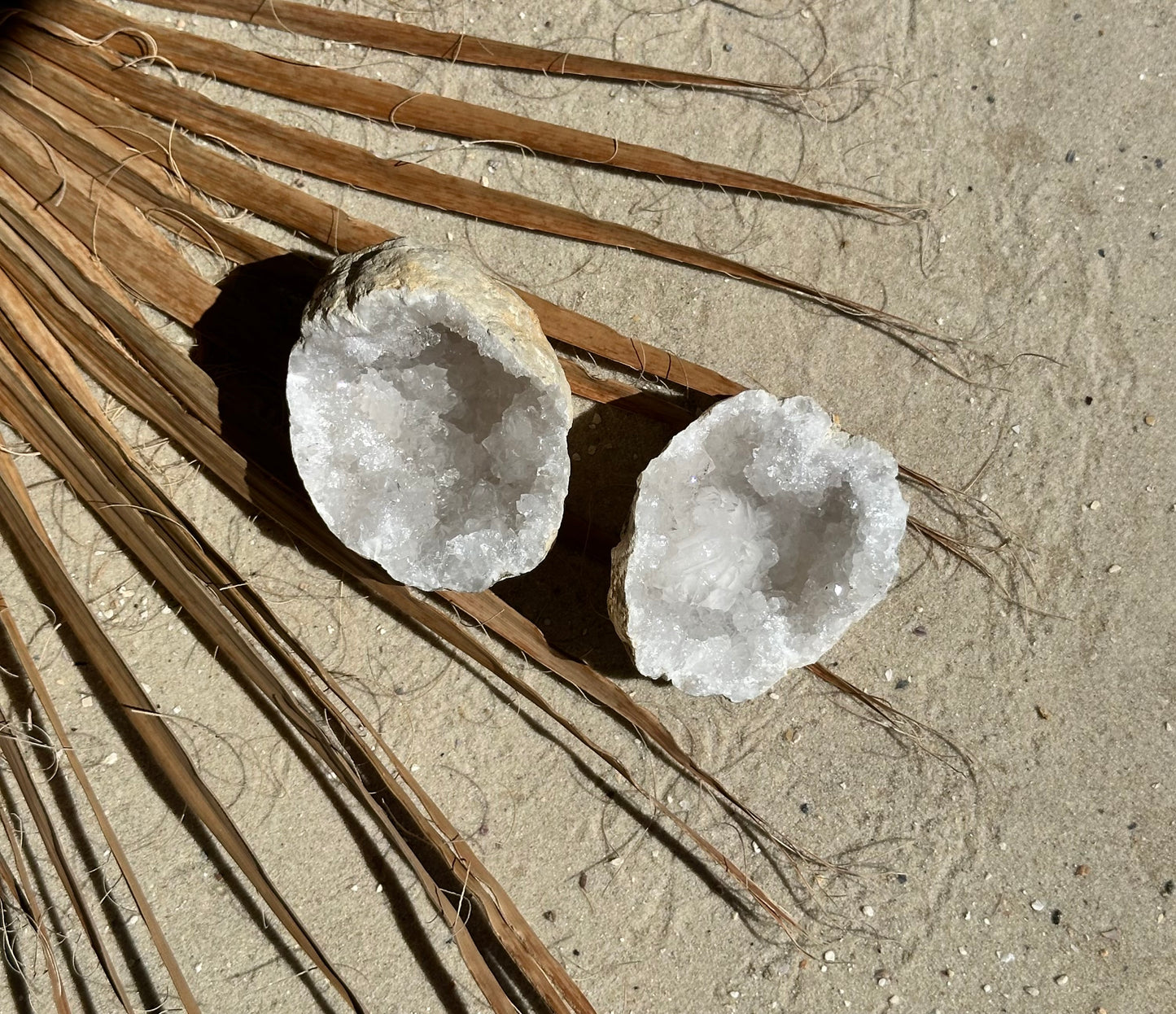 Quarz Geoden Pärchen