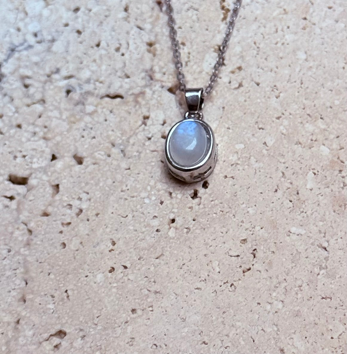 Weißer Labradorit – 925er Silber