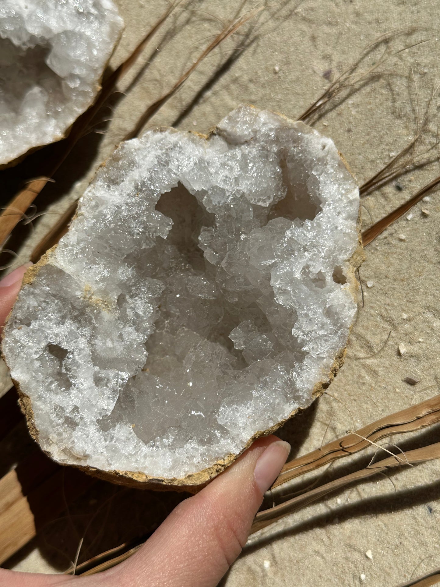 Quarz Geoden Pärchen