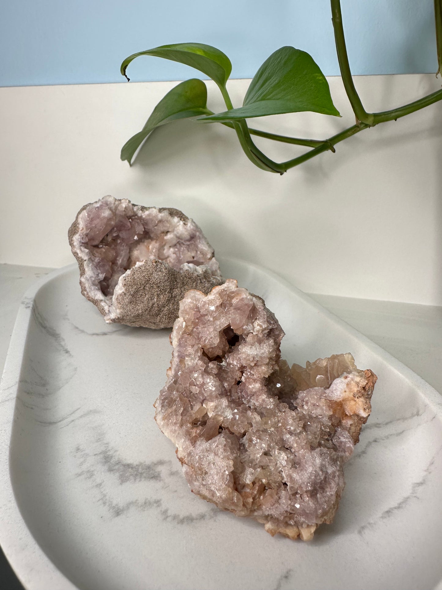 Pink Amethyst Geoden aus Argentinien