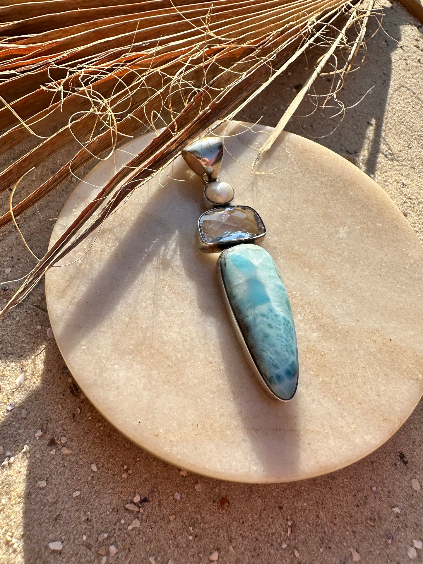 Larimar Anhänger 925 Silber