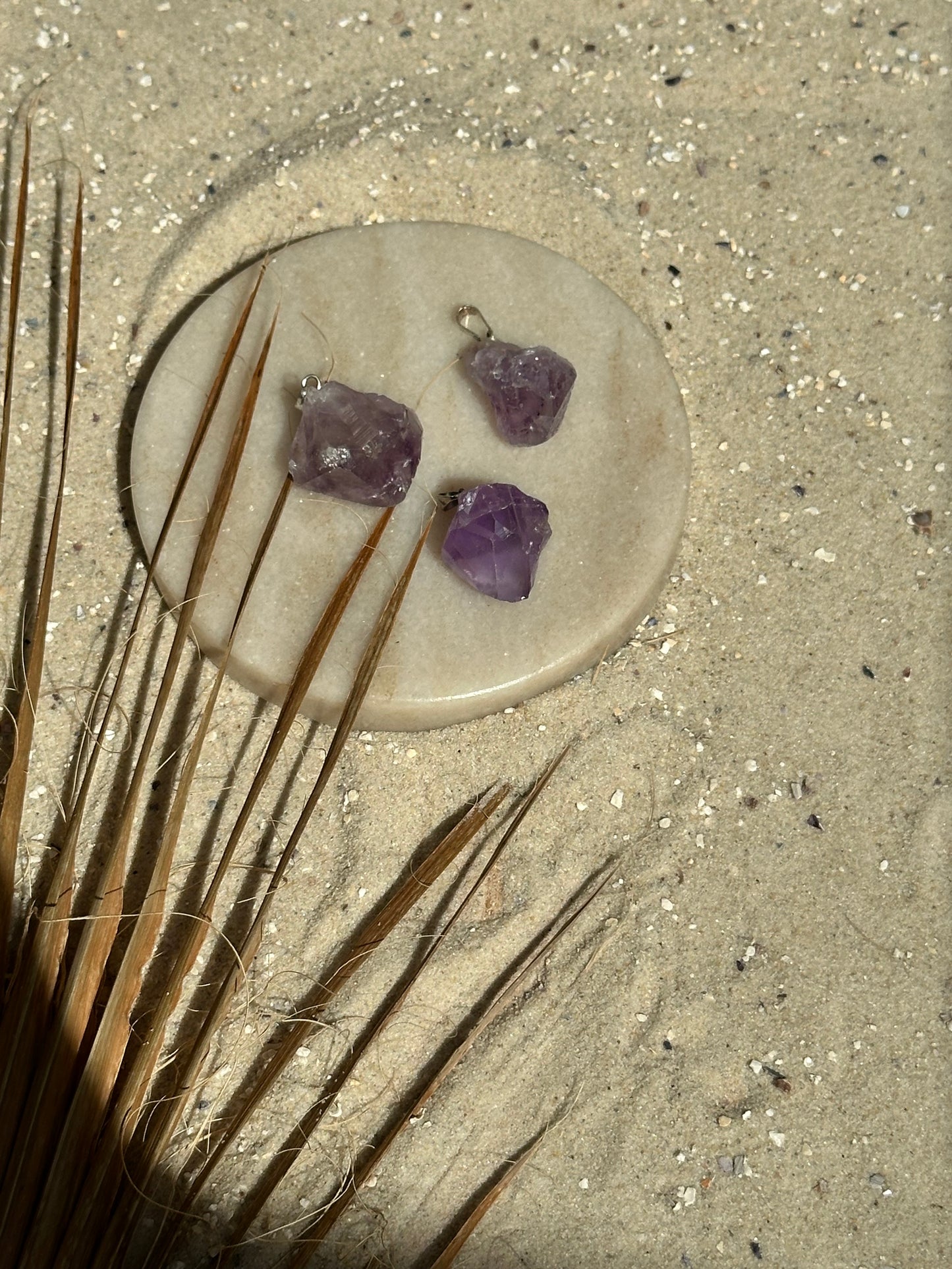 Amethyst Rohstein Anhänger
