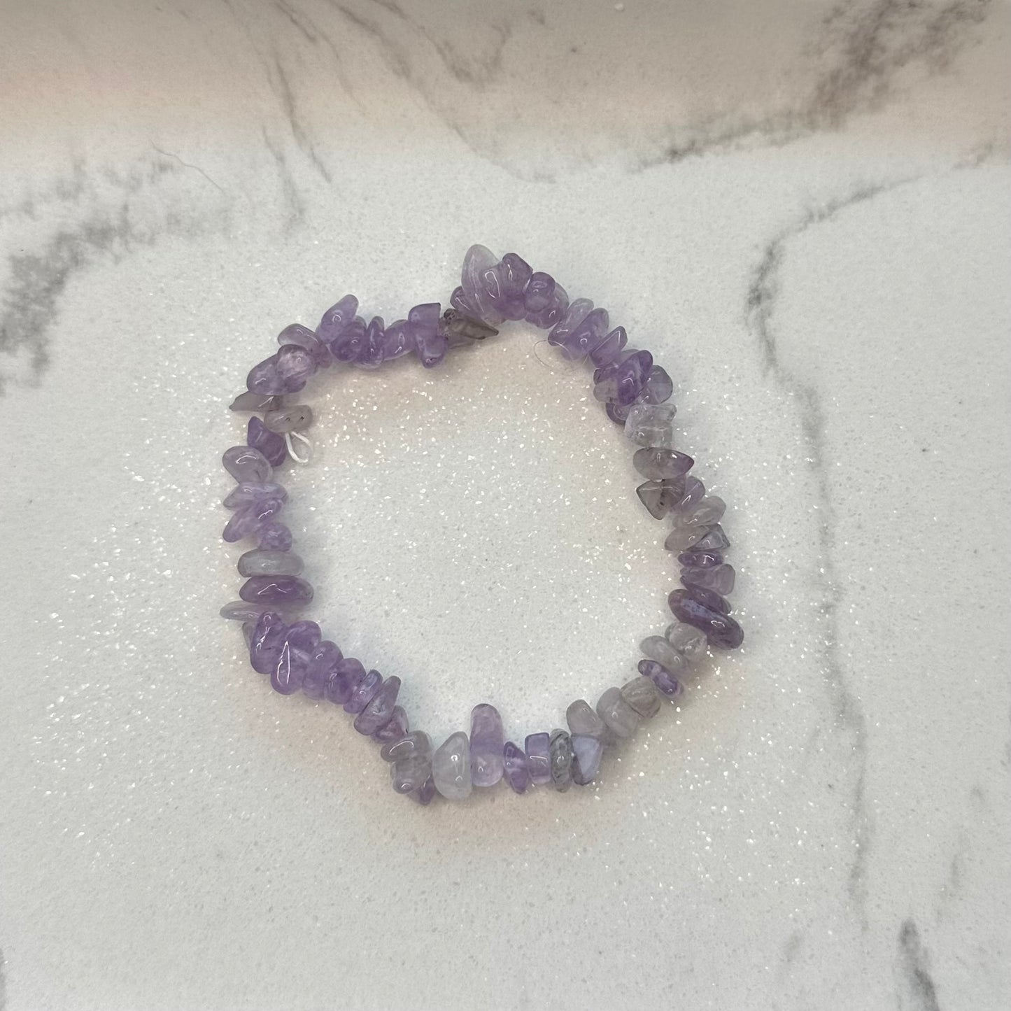 Splitterarmband Lavendel Amethyst abändern