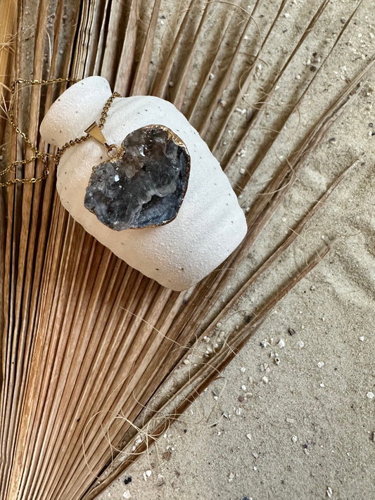 Chalcedon Herz Anhänger